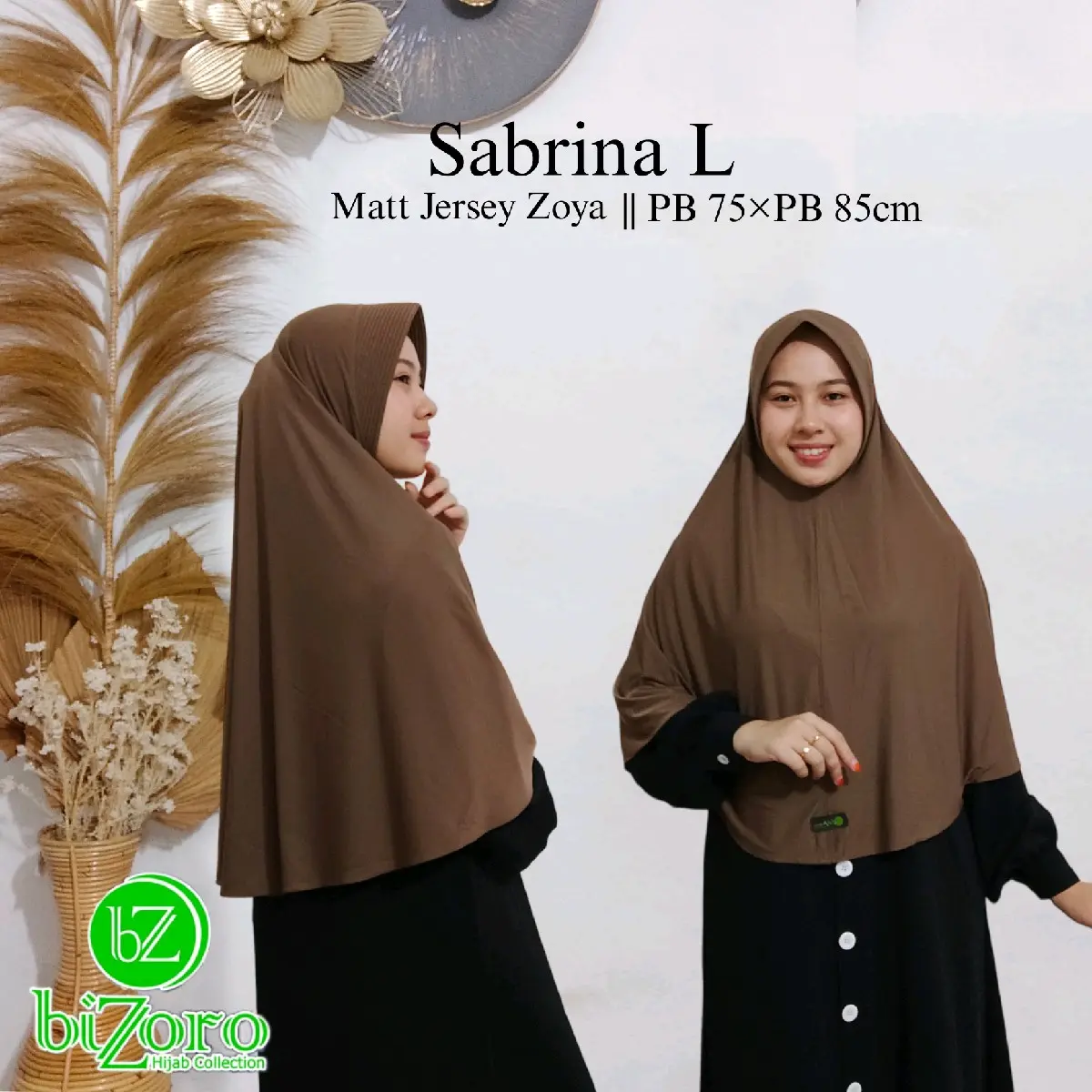 Sabrina Hijab Instan  Polos Jersey Semi Jumbo
