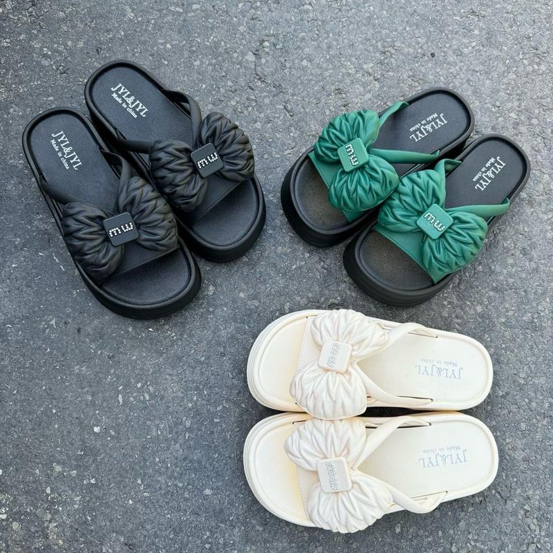 Dép Nơ mới hàng cao su non QC mềm êm chân  Nữ DéP