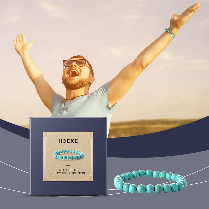 Product Introduction of Blue Turquoise Bracelet Personality Simple Elegant Versatile Fashion Accessory Hand Decoration Portable Bracelet 2