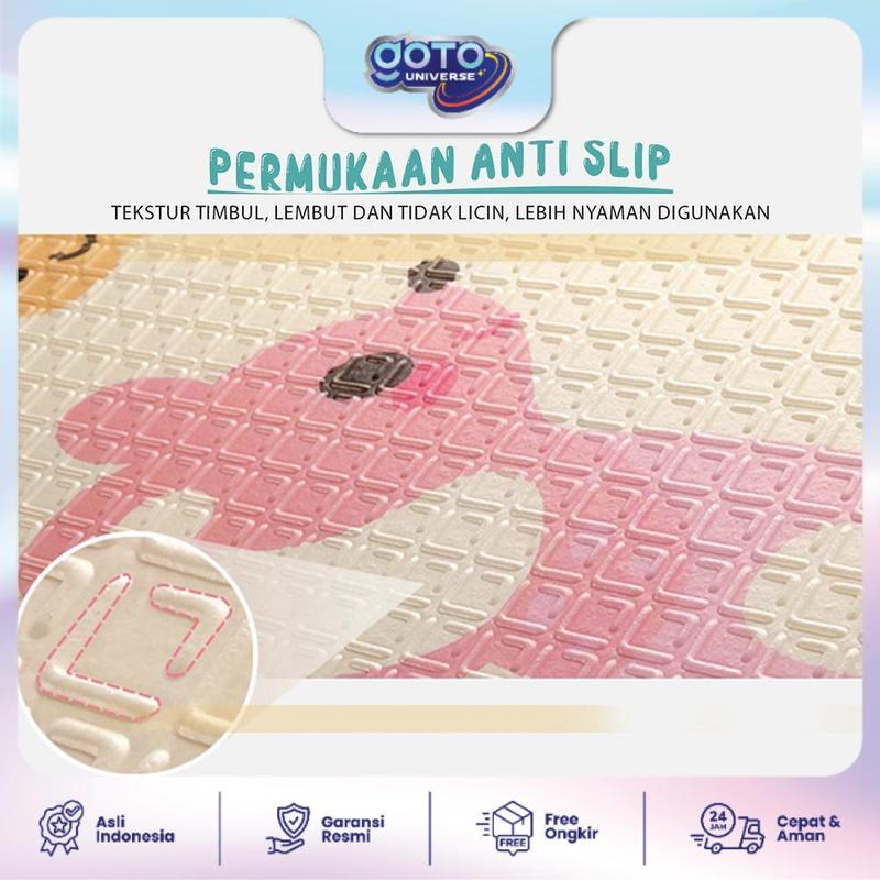 Goto [COD] Shiro Playmate Bayi Matras Lipat Playmat Anak Tebal 180x200 cm 4