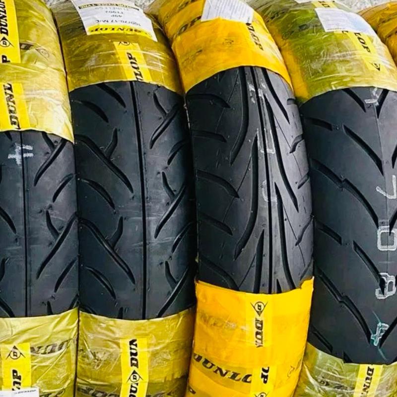[4PTYREZ] Vỏ (lốp) DUNLOP KHÔNG RUỘT nhiều size cho các dòng xe Cao Su Phụ Kiện Phụ Tùng voxe sh150i