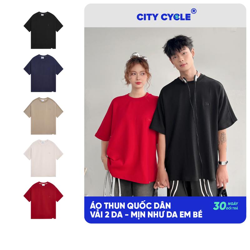 Áo thun cộc nam nữ phông mùa hè Local Brand Chính Hãng City Cycle Áo thun Smooth Fit