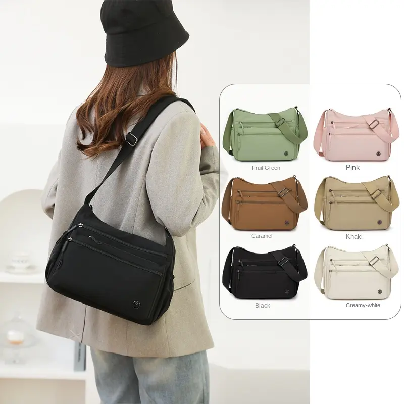 Túi Đeo Chéo, Dành Cho Phụ Nữ, Dung Lượng Lớn, Nhiều Ngăn, Túi Đeo Vai Cho Mẹ, Thích Hợp Cho Phụ Nữ Trung Người Già Và Cao Tuổi