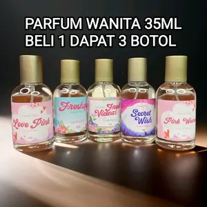 Parfum wanita 35ml dapat 3 botol/parfum wanita masa kini/parfum wanita terlaris Wangi Perfume