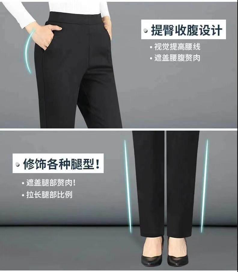 Product Introduction of Quần Lót Lông Cừu, Dày Dặn, Cạp Cao, Dáng Rộng Rãi, Quần Thường Ngày Co Giãn, Dáng Thẳng, Áo Mặc Bên Ngoài, Quần Nữ, Thích Hợp Cho Mùa Thu Và Mùa Đông, 2025 Women Pants 9