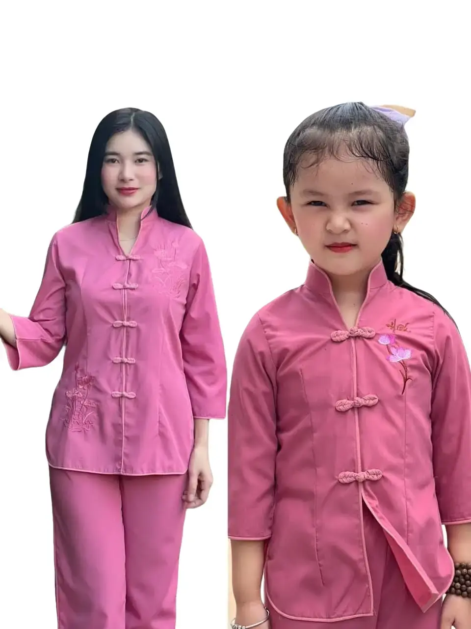 Đồ Lam Đi Chùa - Trang Nghiêm -  danh cho bé gái sẩm tàu Sandal Gile