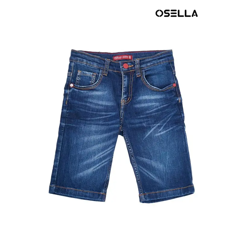 [NEW] Osella Kids Lunar Short Jeans In Dark Blue Medium Wash 22863002A | Celana Jeans Pendek Anak Laki-Laki 4