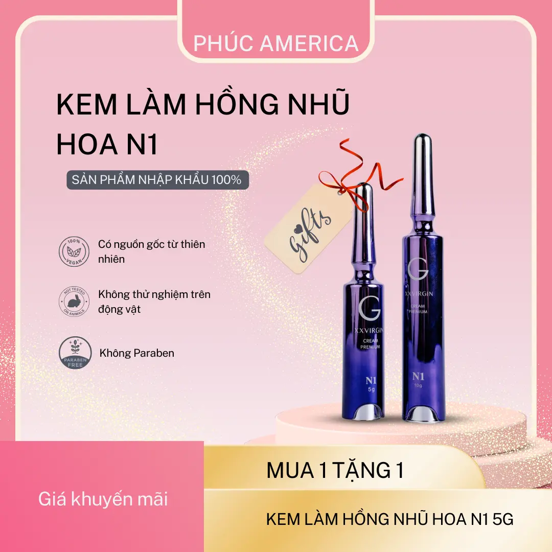 HỒNG TI (N) 30ml Gcell kem dưỡng cho nhũ hoa mềm mịn và sáng hồng dành cho Phụ Nữ