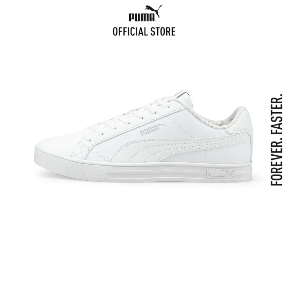 PUMA Smash Vulcanised V3 รองเท้ากีฬาข้อต่ำ สีขาว - 38075203