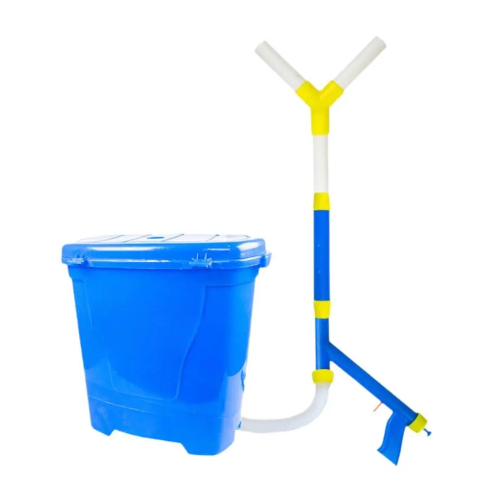 Manual Fertilizer Spreader Professional Blue for Ice Melt Garden Vegetables