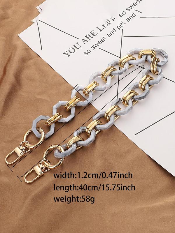 Vintage Ombre Chain Bag Strap, Fashionable Bag Strap for Women's, 1 Count Casual Trendy Versatile High-quality Daily Bag Strap 8