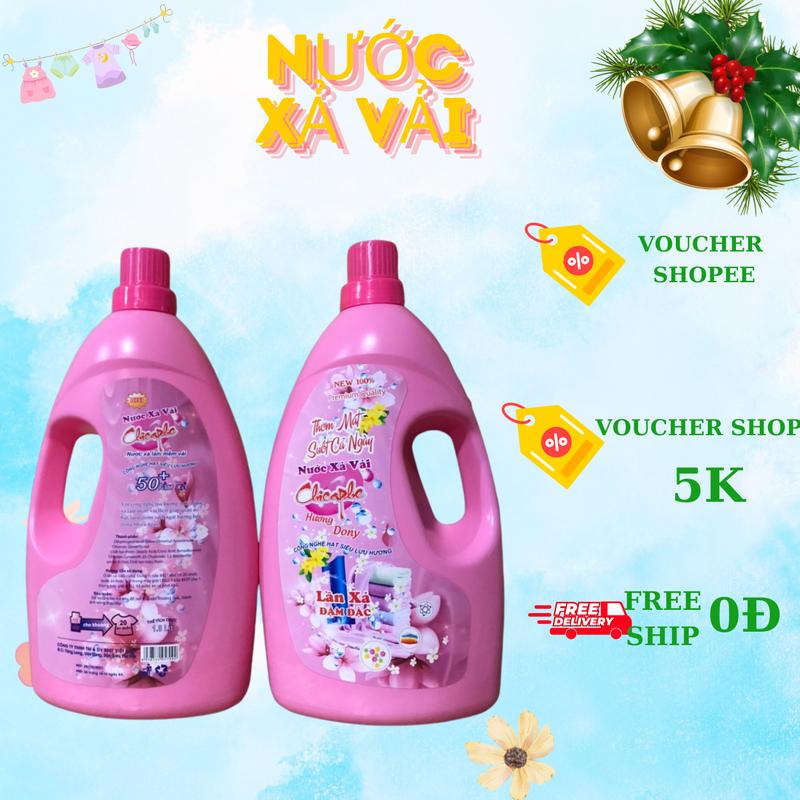 Nước xả vải cao cấp Chicaphe 1.8L hương nước hoa, ĐẬM ĐẶC, lưu hương, bền vải - Shop Bố Daino chất lỏng đỏ angel +cam hồng chất lỏng đỏ angel +cam hồng 3