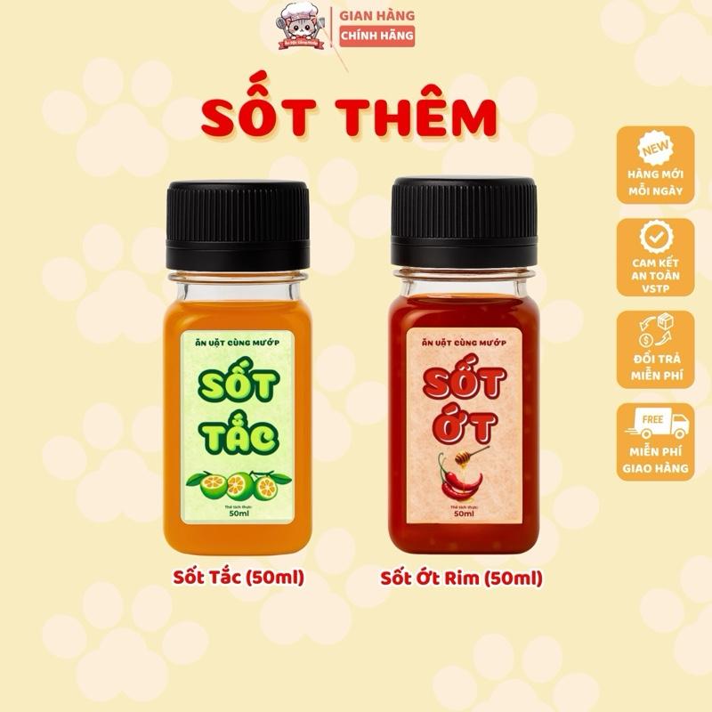 Nước Sốt Tac, Sốt Ớt Rim Mật Ong Chai 50ml Dùng Để Trộn Bánh Tráng, Đồ Ăn Vặt Snack Food