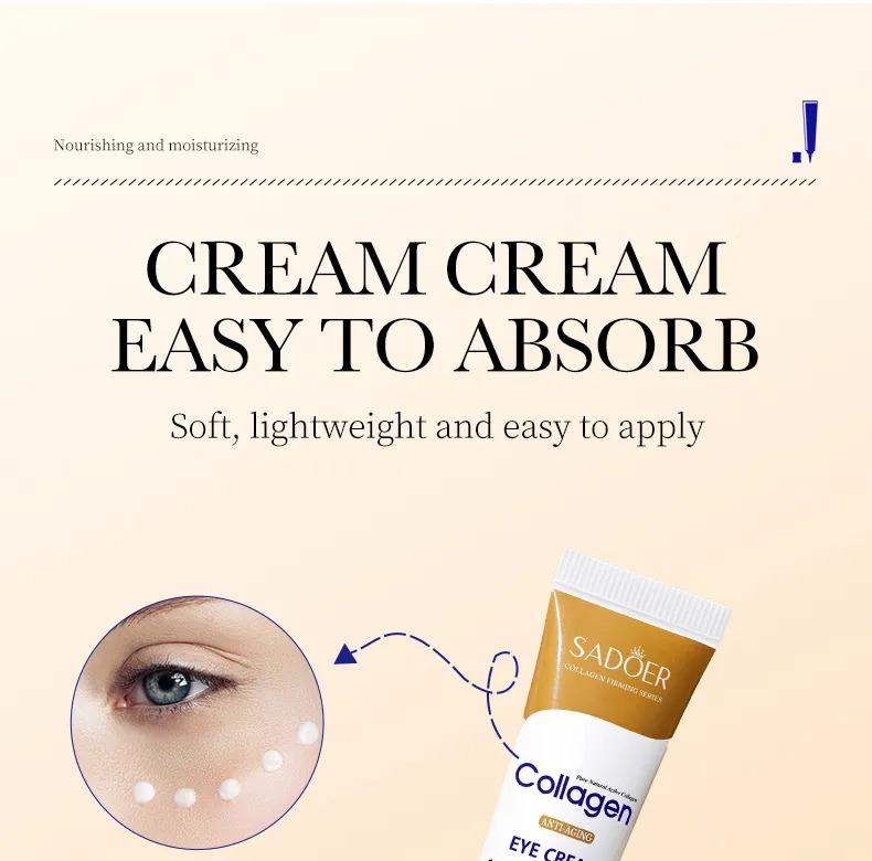 Product Introduction of Kem Mắt Collagen, SADOER, Chống Lão Hóa, Giảm Nếp Nhăn, Quầng Thâm, Bổ Sung Retinol, 20g 16