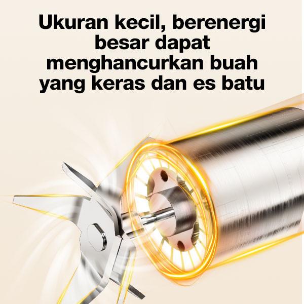 Rockstar bahan yang aman untuk makanan blender 6 bilah mata pisau juicer mini blander 500ml portable usb charge chopper  kekinian 1