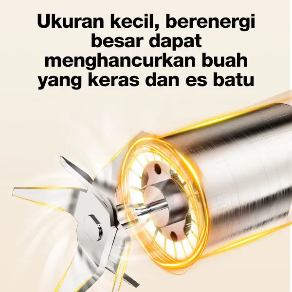 Rockstar bahan yang aman untuk makanan blender 6 bilah mata pisau juicer mini blander 500ml portable usb charge chopper  kekinian 1