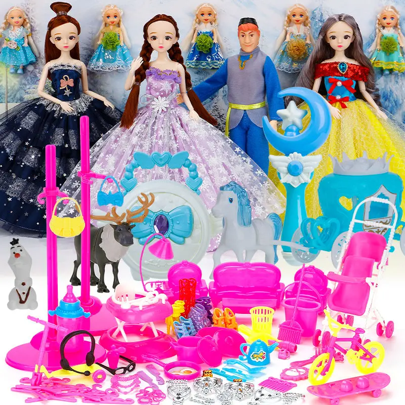 Búp Bê Barbie, Công Chúa Bé Gái, Elsa Đông Lạnh Tình Yêu Chân Thực Bộ Búp Bê Đầm Lên Tinh Tế Hộp Quà Tặng, Chủ Đề Lãng Mạn, Phát Hành Năm 2025 7