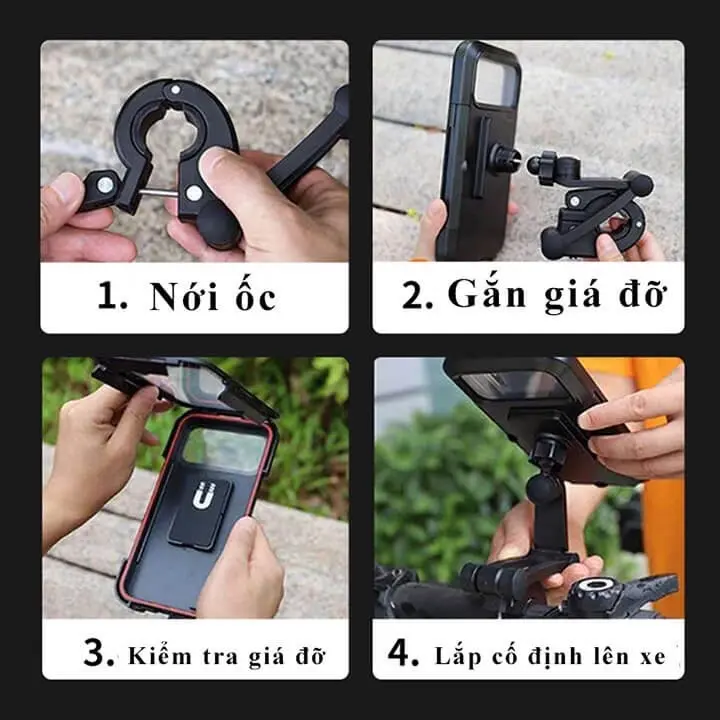 Giá đỡ điện thoại xe đạp xoay 360 độ chống nước Phụ Kiện 1