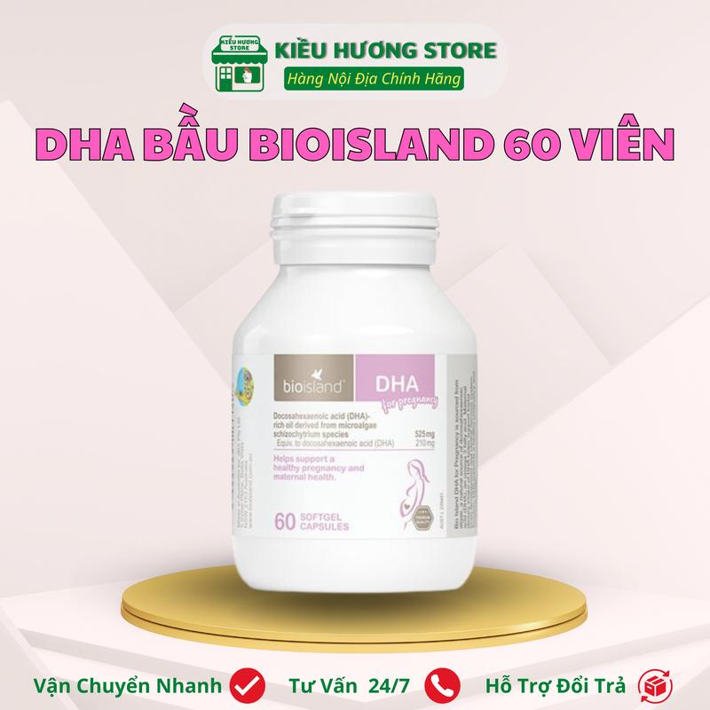  DHA Bầu Úc Bioisland 60 viên - BioIsland DHA For Pregnancy 