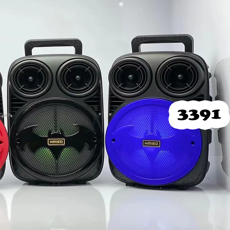 SPEAKER BLUETOOTH BASS 6.5 INCH KARAOKE MKC KIMISO-3391 6.5 -INCH BLUETOOTH SUARA OUTDOOR OUTDOOR RAISING BASS DENGAN MIKROFON DENGAN MIKROFON K SPEAKER TARI PERSEGI PERSEGI 3