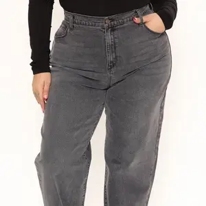 Celana Jeans Jumbo Highwaist / Celana Jumbo Wanita Boyfriend / Celana Big Size Wanita bb 110 kg Denim Panjang Mom Nyaman