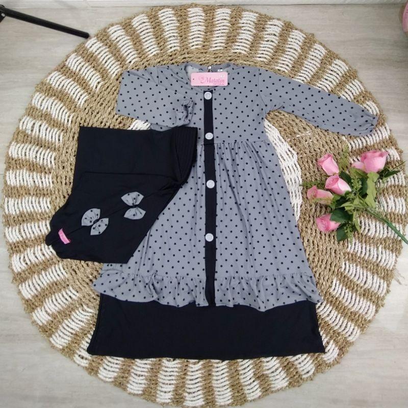 Product Introduction of gamis anak perempuan polka gamis syari maxi plan original 0