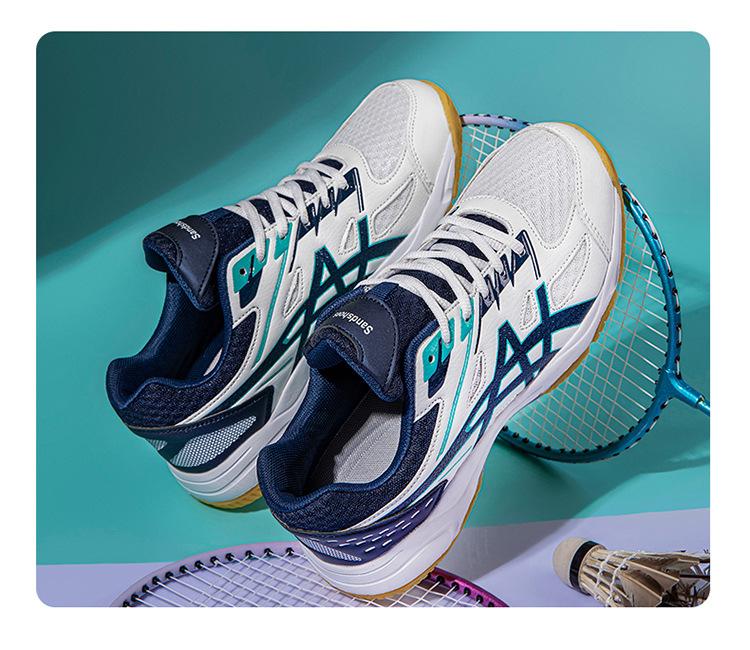 Product Introduction of In Stock Professional Badminton Shoes Tennis Shoes Volleyball Shoes Table Tennis Ball Shoes Badminton Shoes Men's and Women's Non-Slip Wear-Resistant Breathable Summer Air Sports Sneakers Shoes for Professional Children and Students 26