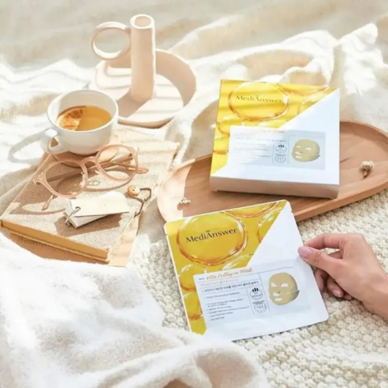 Mặt Nạ Thạch MediAnswer Vita Collagen Chăm Sóc Làn Da 37g 6