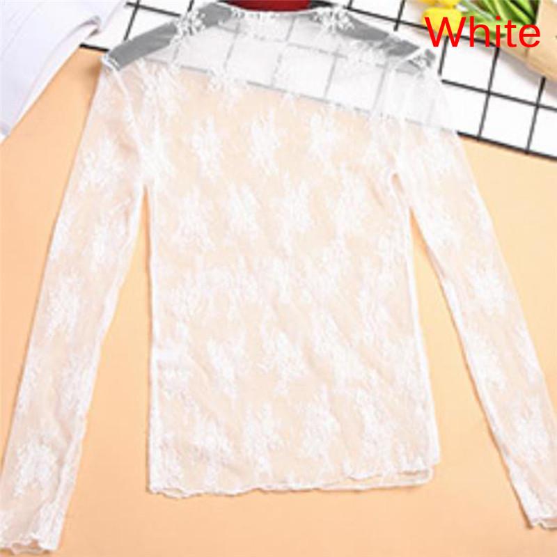 Product Introduction of เสื้อยืดโปร่งใส เรียบหรู เซ็กซี่ แขนยาว ตาข่าย Tulles ซีทรู ท็อปส์ซู เสื้อเชิ้ต 26