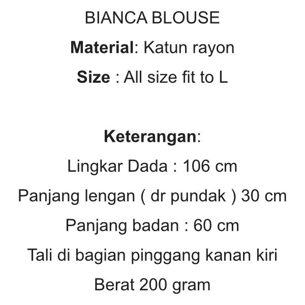 Product Introduction of Bianca Blouse - Atasan Wanita Terbaru Blouse Baju Lebaran Atasan Top Atasan Murah Atasan Muslim Kekinian Pakaian Wanita 0