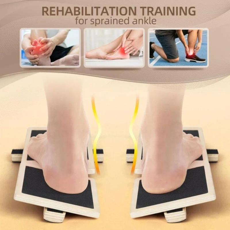 Product Introduction of Durable Wooden Ankle Balance Board Single Foot Trainer Sprained Ankle Foot Strengthener Trainer Ankle Strength Training Stability Exercises Plantar Balance Training 15