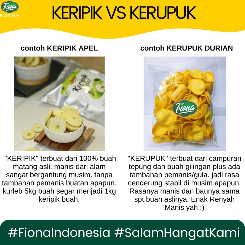 Keripik Buah Nangka Apel Salak Nanas Mangga Rambutan 50 gram Renyah Ngangenin Food Snacks Cemilan Manis Kripik Pisang 5