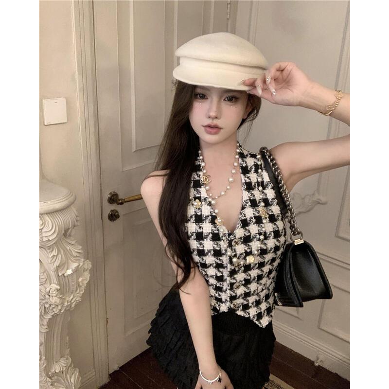 Product Introduction of Cổ Yếm Phong Cách Hàn Quốc, Dễ Thương Và Gợi Cảm, Không Tay, Cổ Áo, Dành Cho Nữ, Thích Hợp Cho Mùa Hè, Dễ Phối Đồ 2
