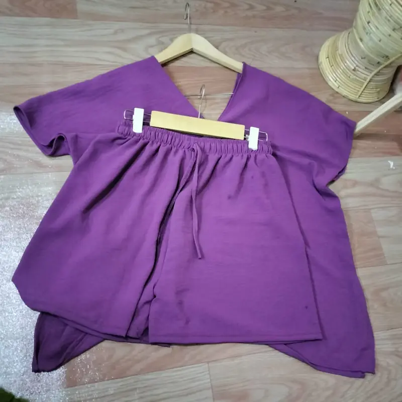 ONE SET NINA LONG SQUARE HOTPANTS CRINKLE AIRFLOW MUAT JUMBO LD 130 6