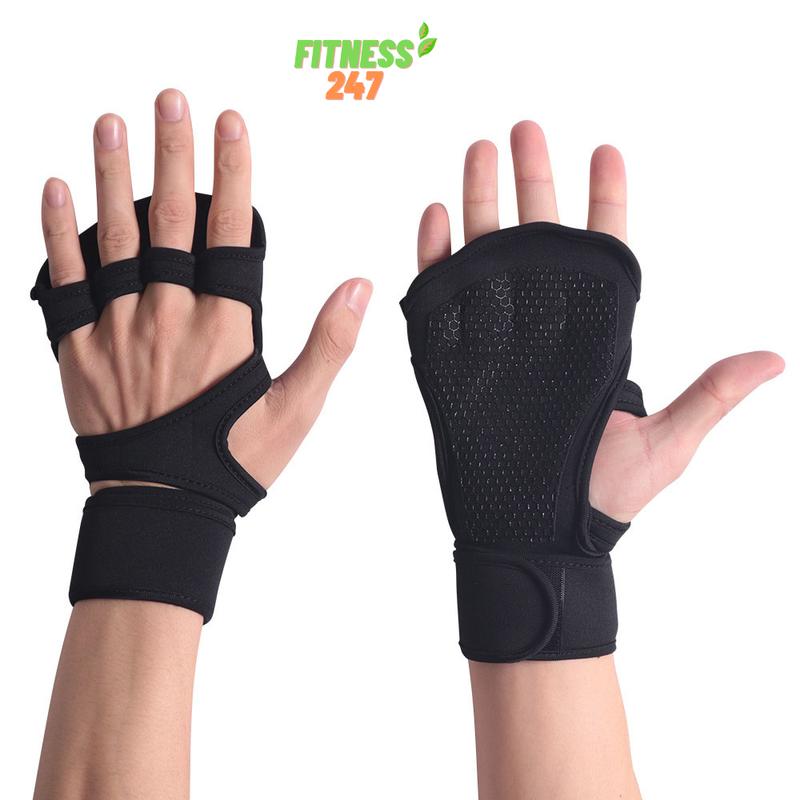 Găng Tay Tập Gym Hở Ngón Cao Cấp Chống Trơn Trượt 5
