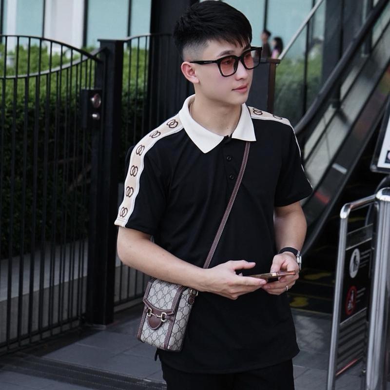 Áo PoLo Đơn Giản Bản Cao Cấp Về Chuẩn Hàng Viền Vàng Menswear Nam Ngắn Tay Có Cổ