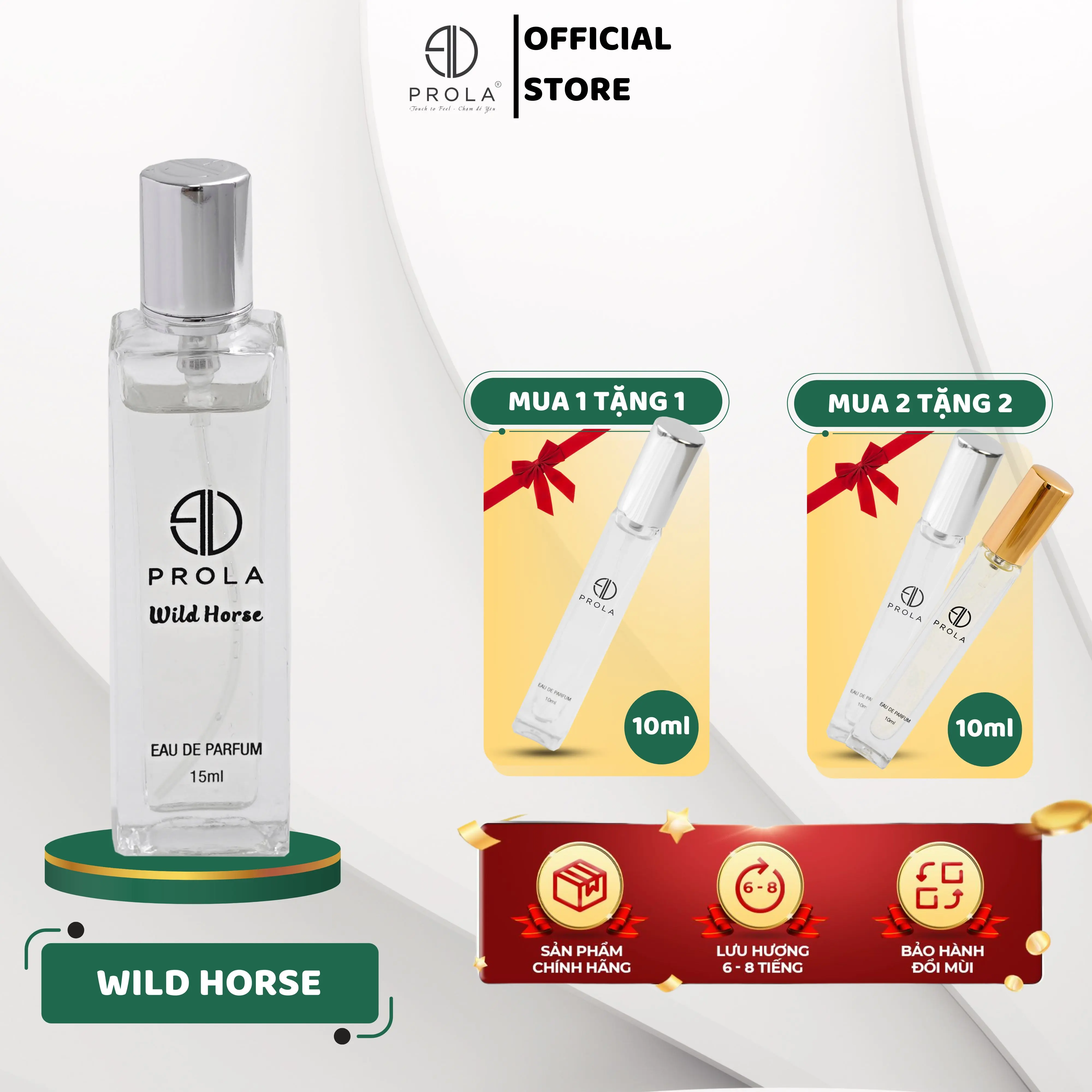 Nước Hoa Nam PROLA Wild Horse (PL14) 15ml - Dạng Xịt- Lôi Cuốn, Cá Tính