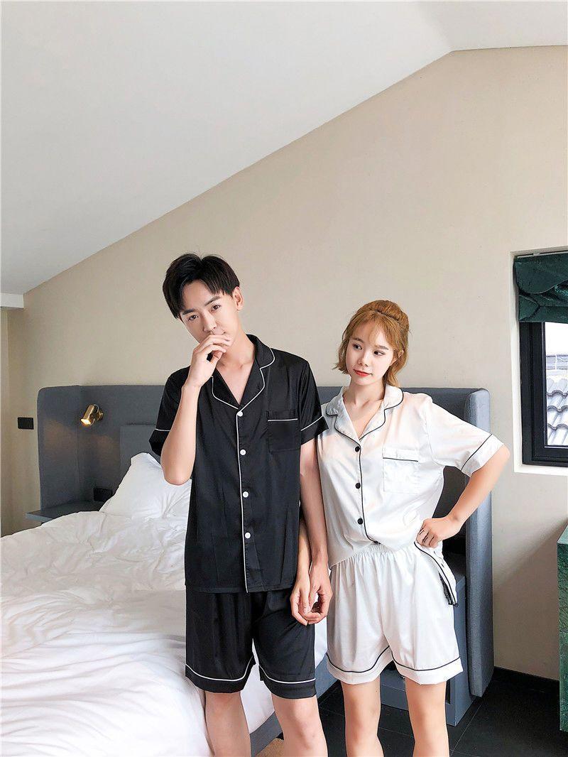 Product Introduction of Bộ Đồ Ngủ Lụa Lạnh Dành Cho Nam Giới, Ngắn Tay Mùa Hè, Mỏng, Thích Hợp Cho Mùa Thu, Lụa Nhân Tạo, Cỡ Lớn, Phong Cách Thường Ngày Phù Hợp Với Giới Trẻ, Bộ Đồ Mặc Nhà 11