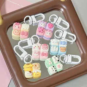 Cartoon Cute Four -Girl Keychain Connect Soft Cute Girl Insayed Pendant Accessories Send Girlfriend Couple Gift