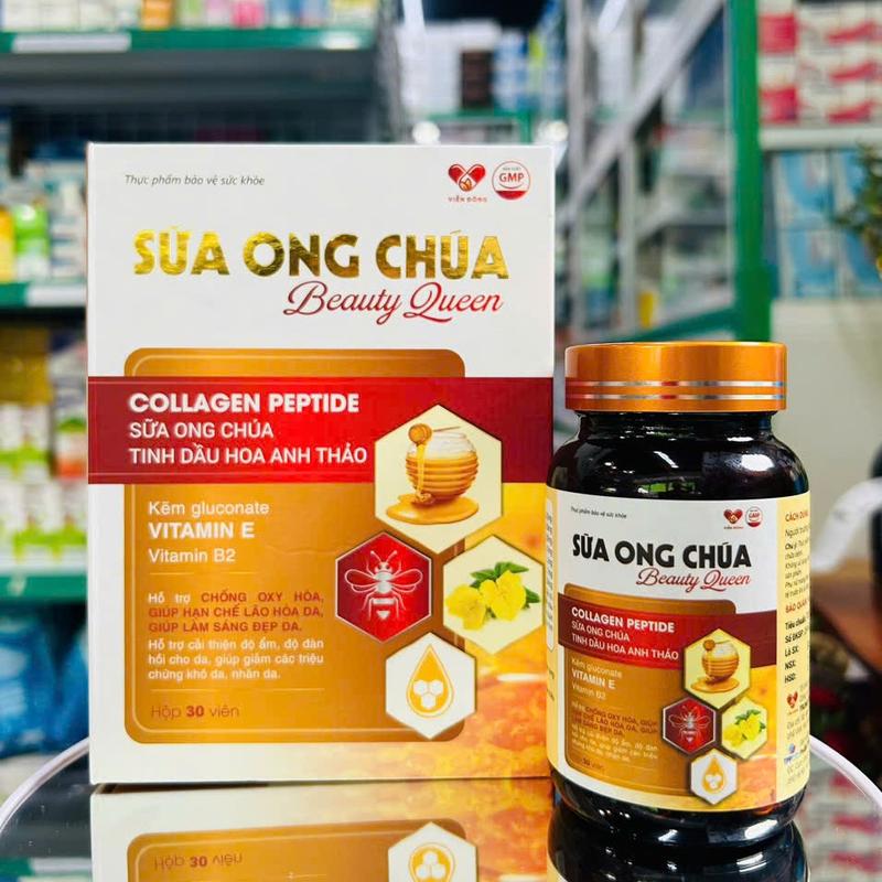 Viên uống hỗ trợ trắng đẹp da SỮA ONG CHÚA (Lọ 30 viên) - Hỗ trợ làm sáng đẹp da, hạn chế lão hoá, tăng đàn hồi. 7