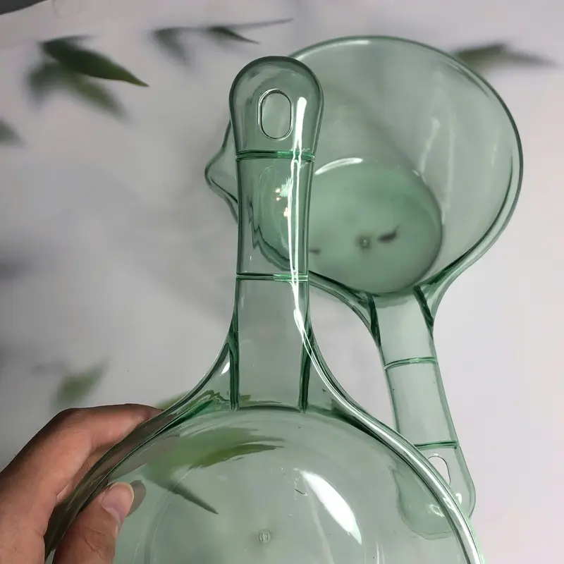Combo 2 Ca Múc Nước Trong Suốt, Gáo Múc Nước Trong Suốt, Ca Múc Nước Nhà Tắm Nhựa PP Cao Cấp Có Quai Treo 7