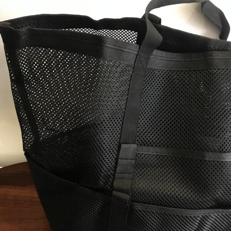 Large Capacity Mesh Beach Bag, 1 Count Portable Folding Mesh Beach Bag, Outdoor Sports Storage Bag for Swimming & Beach 7