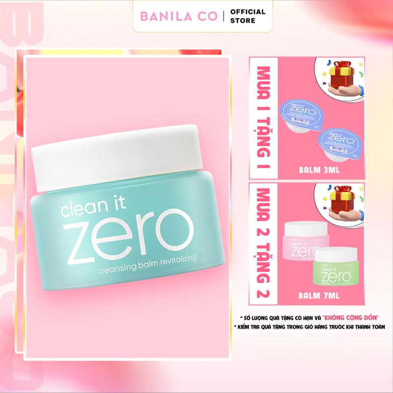 Sáp tẩy trang B​anila Co Clean It Zero Cleansing Balm R​e​v​i​t​a​l​i​z​i​n​g 100ml - Dành cho da dầu và hỗn hợp thiên dầu Mỹ Phẩm Cosmetic