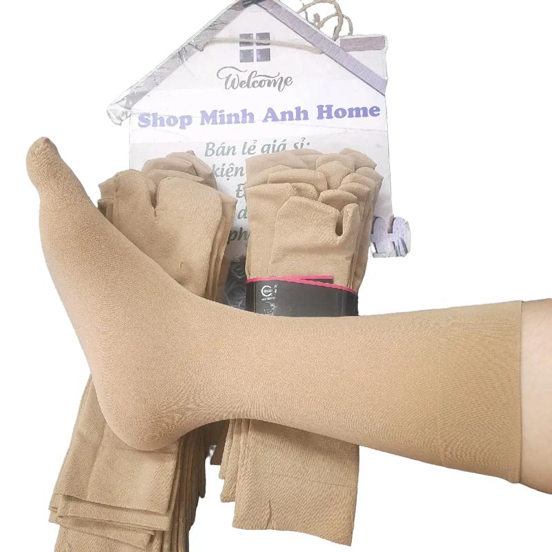 Giá sỉ 10 đôi vớ tất chân cotton co giãn, mịn, giai thấm hút mồ hôi Hàng Việt Nam Mã 2030 Minh Anh Home quanlot tang