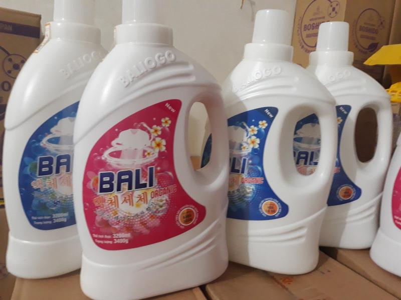 Combo 4 can { x 3,2 lít } Nước Giặt Xả Bali Organic Cao Cấp sản xuất trên dây chuyền công nghệ Hàn Quốc Làm Sạch