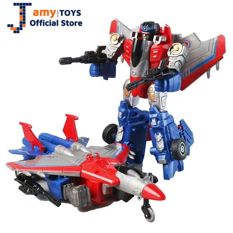 JAMYTOYS Mainan Robot Pesawat Perakitan 2in1 Mengubah Robot Pesawat Anak Edukasi Mainan