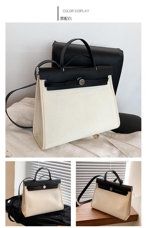 Product Introduction of Summer Women's Shoulder Bag Women's Bag Cross-Border Pu Niche Black High-Grade Tote Bag Messenger Bag Popular Bag 8