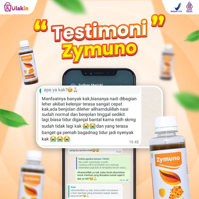 Zymuno – Madu Herbal Membantu  Meningkatkan Daya Tahan Tubuh atau Imun serta Membantu Terapi Benjolan Lipoma dan Tumor) original herbal Kulakin 7