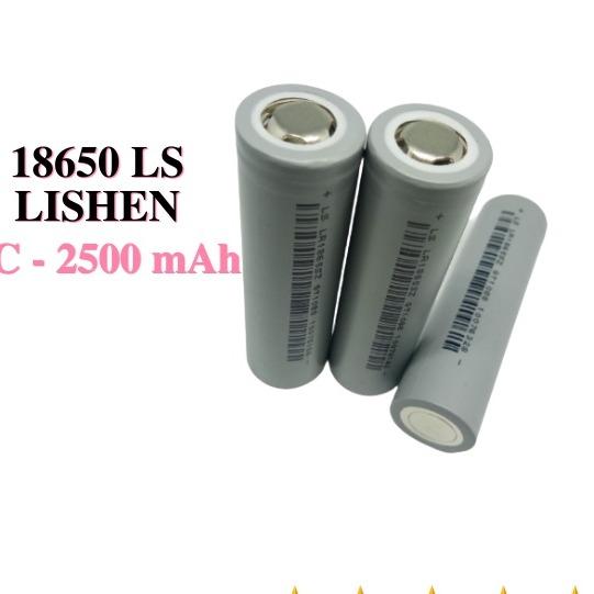 Pin Sạc 18650 LS LISHEN - 5C Xám Chính Hãng, Dung Lượng Cao 2500 mAh Xả 12.5A