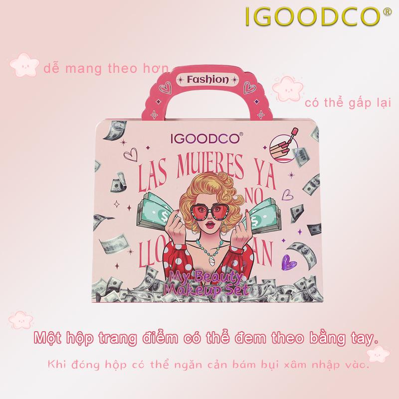  Hộp Trang Điểm Cầm Tay IGOODCO 30 Màu Thích Hợp Cho Bé Gái Quà Tặng Trang Điểm Lý Tưởng Cho Ngày Của Trẻ Em Quà Sinh Nhật Trang Điểm Dạ Hội Phù Hợp Với Độ Tuổi 3-16.Màu sắc trang sức ngẫu nhiên. 